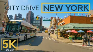 5K Discovering New York State - Driving through Brooklyn - 2 HRS City Drive Video + Energetic Music