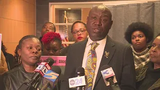 Ben Crump speaks after viewing video footage from Youth Villages