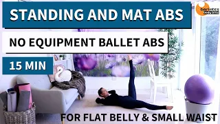 15 MIN WORKOUT FOR ABS AND FLAT STOMACH // STANDING AND MAT ABS EXERCISES / NO EQUIPMENT // INTENSE!