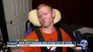 Family with disabled son says they were kicked out of Littleton hotel, which hotel denies