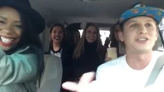 Uber driver raps for car full of babes. WATCH THIS.