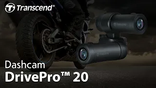 Transcend DrivePro 20 Motorcycle Dashcam - Simplicity. Solidity. Safety.
