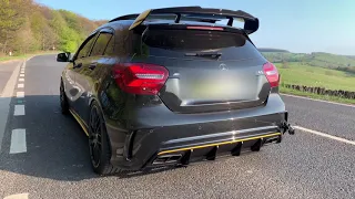 A45 AMG with STRAIGHT PIPE EXHAUST!