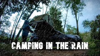 Camping Alone IN THE RAIN | Setting Up Camp IN THE DARK | Masha & The Bear Campsite, Rembau