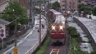 貨物列車の走行　＠ここ最近in2016年６・7月