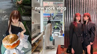 NYC vlog: fashion week 2023, New York outfits, shopping, food & cafe | Q2HAN