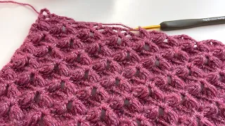 How To Crochet An Easy Stitch / Ideal For Blankets And Shawls