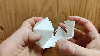 3d printed folding icosahedron