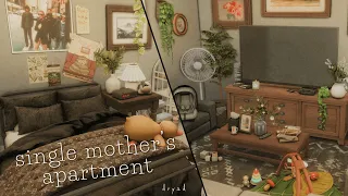a single mother's apartment ୨ৎ [a speedbuild with rain sounds]