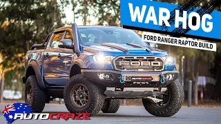 WAR HOG RAPTOR // Ford Ranger Raptor Build Wheels, Tyres, Roll R Cover,  4x4 Accessories & More