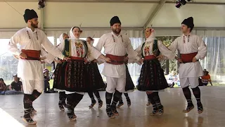 Dancers without Borders dancing the Serbian Kobišnice kolo at the National Folk Festival, 2022