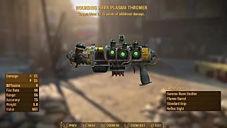 Fallout 4 - Amazing Legendary Weapon -  Wounding Plasma Thrower