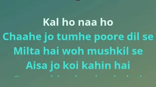 Karaoke Kal Ho Naa Ho _ Indian Song