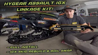 Installing the BRAND NEW Hygear Suspension IGX progressive linkage kit in my Polaris Assault Boost!