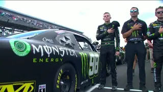 National Anthem at Indianapolis Motor Speedway, Leah Crane, WTHR NBC 2022 07-30-2022, NASCAR