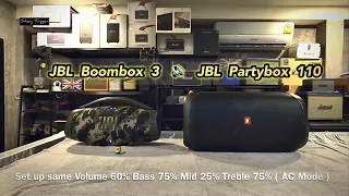 JBL Boombox 3 vs JBL Partybox 110