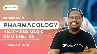 High yield MCQs on Diuretics | Pharmacology | Dr Siraj Ahmad