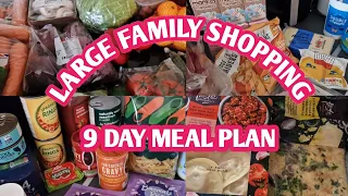 BIG SAINSBURYS AND ALDI GROCERY HAUL WITH 9 DAY MEAL PLAN | BUDGET GROCERY HAUL