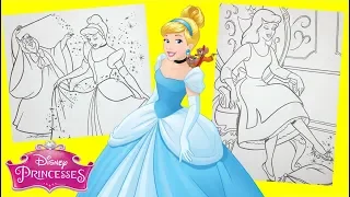Disney Princess Cinderella & Fairy Godmother Coloring Pages - Activity for kids