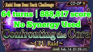 DFFOO GL - Confronting The Core Chaos No Synergy (64 turns | 888,817 score)