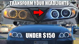 How To Customize BMW E90/E91 Headlights for UNDER $150 - Complete Mod Guide