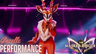 Gazelle sings "Lucky"  by Britney Spears | SEASON 10 | THE MASKED SINGER