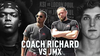 KSI vs Logan Paul * Training Coach Richard To Beat JMX *