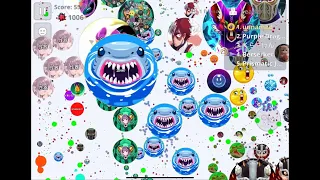 【Agar.io Mobile】超激アツな過密鯖をペアで2時間粘った動画！with りんご