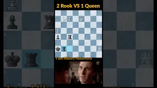 2 Rook vs 1 Queen by Hikaru Nakamura #shorts #chess