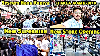 New ‘SUPERBIKE’ Ki DELIVERY Or Store OPENING Pr Krdiya CHAKKA JAAM 😳