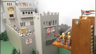 Templiers VS Armée Royale Française ! Le siège du Temple de Chartres, stop motion Playmobil !