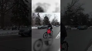 Some Toronto cyclists being annoying in the winter