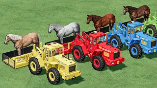 LORD OF COLORS - GIANT HORSES ON WHEEL LOADERS - Farming Simulator 22