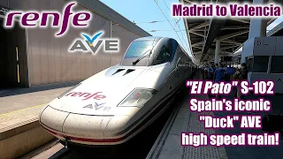 Renfe's Iconic AVE S-102 "Duck" High Speed Train!