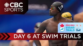 What will Josh Liendo do on day 6? and will Summer McIntosh set another record at swim trials?