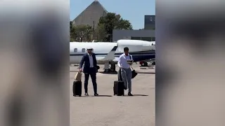 Vegas Golden Knights depart for first NHL playoff game against Dallas Stars