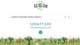 Ecosia | The Search Engine That Plants Trees - Sustainable -