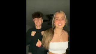 Addison Rae and Bryce Hall no idea tik tok dance