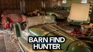 Moving a Ferrari and a Cobra to get to a Triumph TR6 and Morgan Plus 8 | Barn Find Hunter - Ep. 91