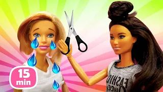 Le bambole litigano! Video divertenti per bambini. Momenti imbarazzanti per Barbie in italiano