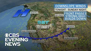 Historic winds expected in Northern California amid wildfires