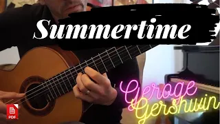 Summertime (George Gershwin) on Classical Guitar + PDF