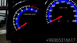 Тюнинг приборной панели Toyota Hilux 2011-2015 tuning of dashboard