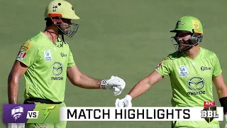 Sydney thunder to top of standings after suffocating Canes | KFC BBL|10