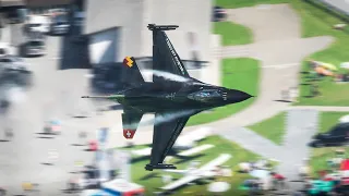 Belgian F-16 Fighting Falcon 'Dream Viper' TERRIFIC Display at ZigAirMeet 2023! (HQ Deep Bass Audio)