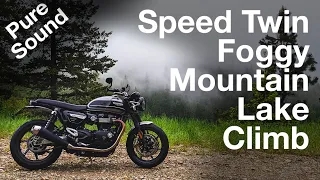 Triumph Speed Twin // Pure Sound // Foggy Mountain Lake Climb