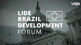 Roberto Campos Neto e Rodrigo Pacheco no LIDE Brazil Development Forum 2023