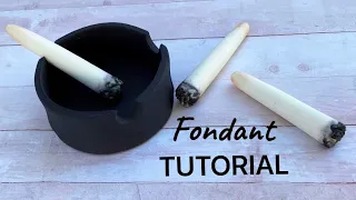 How to make a fondant SMOKE toppers