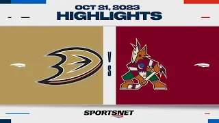 NHL Highlights | Ducks vs. Coyotes - October 21, 2023