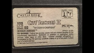 City Slickers II: The Legend of Curly's Gold 1994 VHS Opening